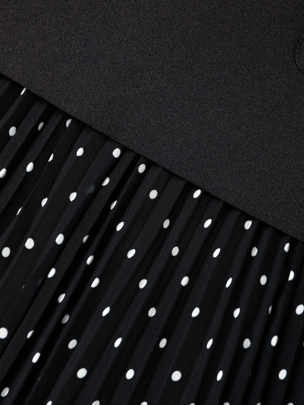 Self Portrait Black Taffeta Polka Dot Midi Dress - Picture 5 of 16